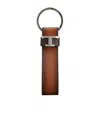 Tod's T Leather Keychain In Brown