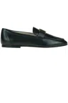 Tod's T Leather Mocassins In Black