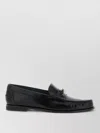Tod's T Loafers Round Toe Gold Hardware Stitching In Black
