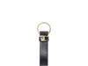 Tod's Gold-tone Logo-plaque Keyring In Black