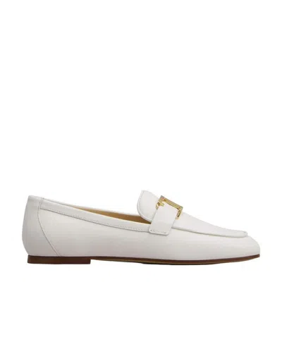 TOD'S TOD'S T-LOGO ALMOND TOE LOAFERS