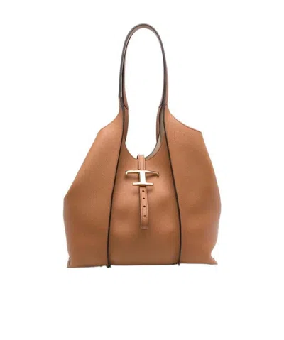 Tod's Versatile Adjustable Top Bag In Brown