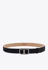 TOD'S T MONOGRAM SUEDE BELT