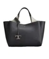 Tod's T-pendant Double-handle Mini Bag In Black
