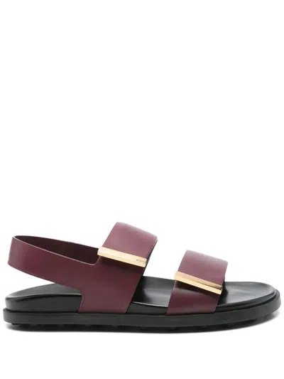 Tod's T Sandal In Bordeaux