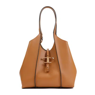 Tod's T Timeless Bag In Brown