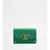 Tod's T Timeless Belt Bag In Leather Micro With Metal Shoulder Strap