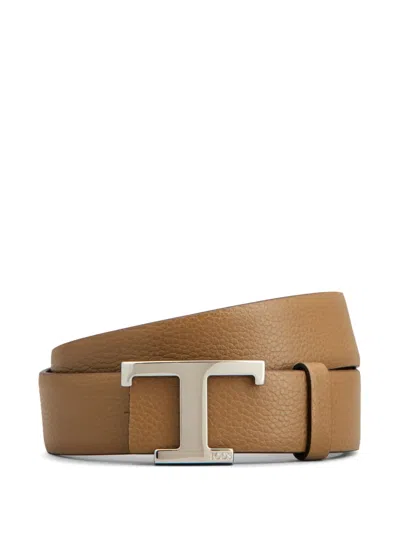 Tod's T-timeless Belt In Brown
