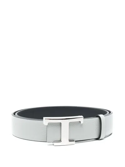 Tod's T Timeless Belt In Grey