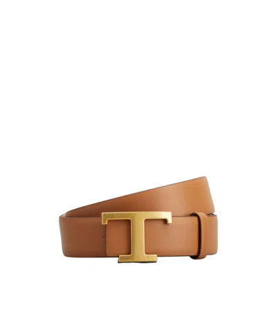 TOD'S TOD'S T-TIMELESS LOGO PLAQUE REVERSIBLE BELT