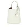 Tod's T Timeless Charm Leather Micro Bag In White