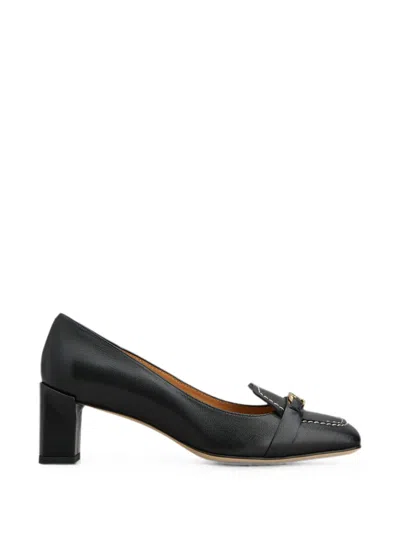 Tod's T Timeless Contrast-stitched Pumps In Black