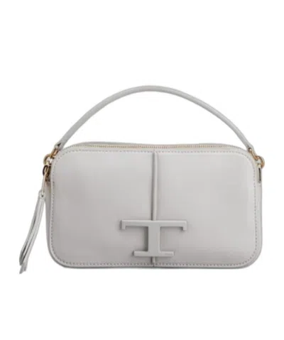 Tod's T Timeless Crossbody Bag In Gray