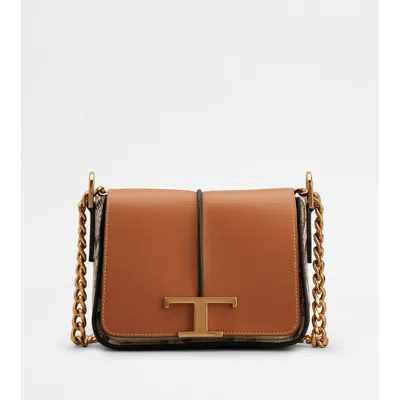 Tod's T Timeless Crossbody Bag In Leather Mini