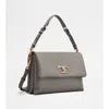 Tod's T Timeless Flap Bag In Leather Medium