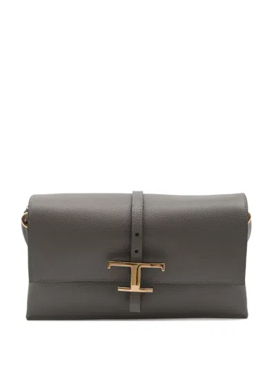 TOD'S T TIMELESS FLAP SHOULDER BAG