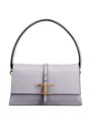 Tod's T Timeless Flap Shoulder Bag In Purple