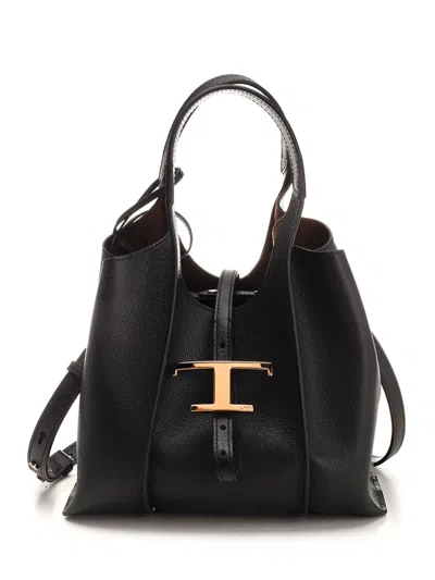 Tod's T Timeless Handbags Black