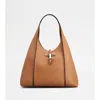Tod's T Timeless Hobo Bag In Leather Medium In Brown