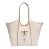 Tod's T-plaque Tote Bag In White