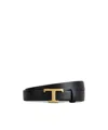 Tod's T-timeless Leather Belt In Black