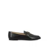 Tod's T Timeless Leather Loafers In Black