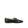 Tod's T Timeless Leather Loafers In Black