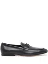 Tod's T Timeless Leather Loafers In Blue