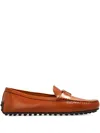 Tod's T Timeless Leather Loafers In Brown