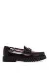 Tod's T Timeless Leather Loafers In Mosto (red)