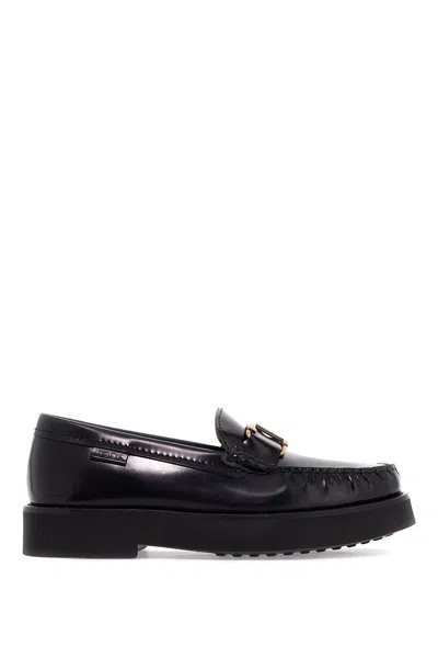 TOD'S T TIMELESS LEATHER LOAFERS