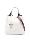 Tod's T Timeless Leather Mini Handbag In White