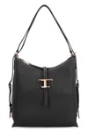 Tod's T Timeless Leather Shoulder Bag In Black