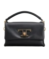Tod's T Timeless Leather Shoulder Bag In Black