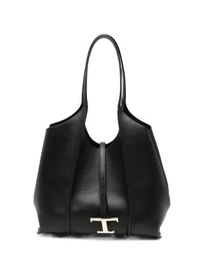 Tod's T Timeless Leather Tote Bag In Pink