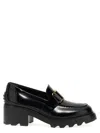 Tod's Shiny Leather Logo Buckle Chunky Loafers