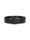 Tod's Xcmcqr55108rjv New T Belt P.35 Vers. 2 Fasciata In Black