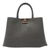 TOD'S T TIMELESS LOGO PLAQUE SHOPPING BAG