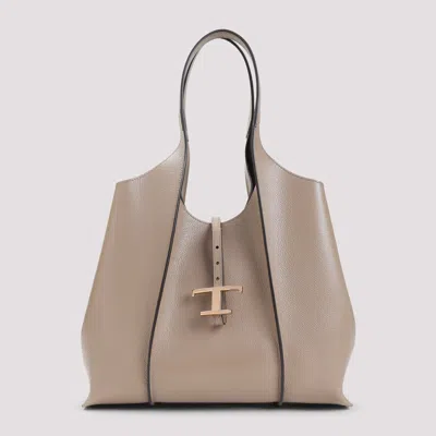 Tod's T Timeless Shopping Medium Bag In Neutral