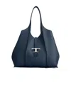 Tod's T Timeless Medium Shopping Bag In Blue
