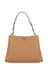 Tod's T Timeless Medium Shoulder Bag In Beige