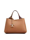 Tod's T Timeless Micro Leather Handbag In Brown