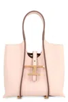 Tod's T Timeless Micro Leather Tote In Pink