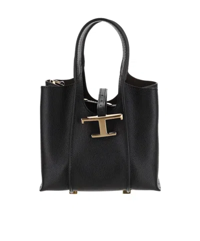 Tod's T Timeless Mini Bag In Black