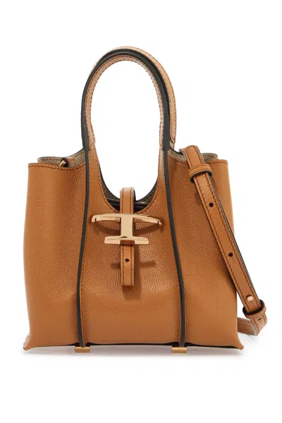 Tod's T Timeless Mini Bag In Brown