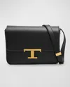 Tod's T Timeless Mini Crossbody Bag In Leather In Nero