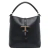 Tod's T-timeless Mini Leather Bucket In Black