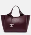 Tod's T Timeless Mini Leather Tote Bag