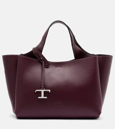 Tod's T Timeless Mini Leather Tote Bag
