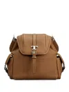 Tod's T Timeless Pebbled Backpack In Blue
